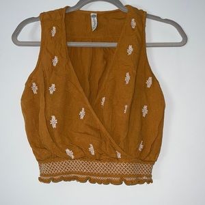 XS American Rag Crop Top with Embroidery